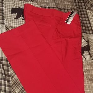 Low Rise Barely Boot Editor red Pants